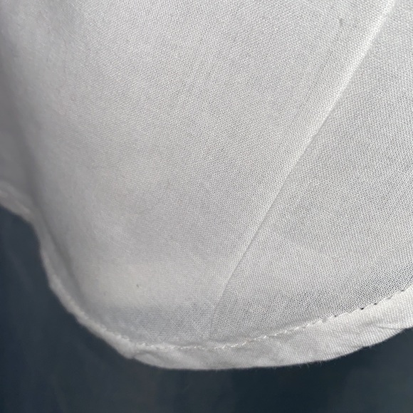 STRADIVARIUS WHITE COTTON BUTTON DOWN TUNIC SZ M - Picture 7 of 12